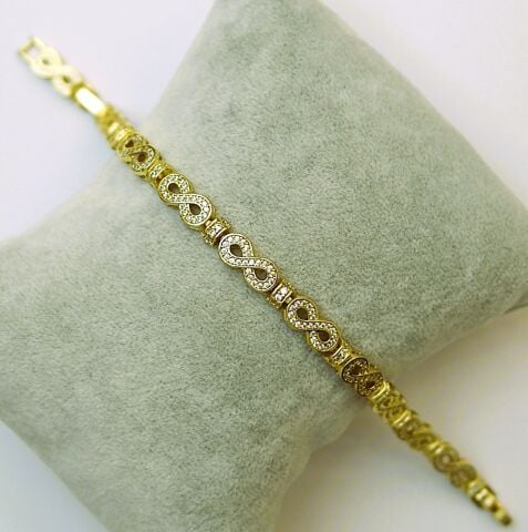 14K Altın Rengi Xuping Sonsuzluk Bileklik TBL523