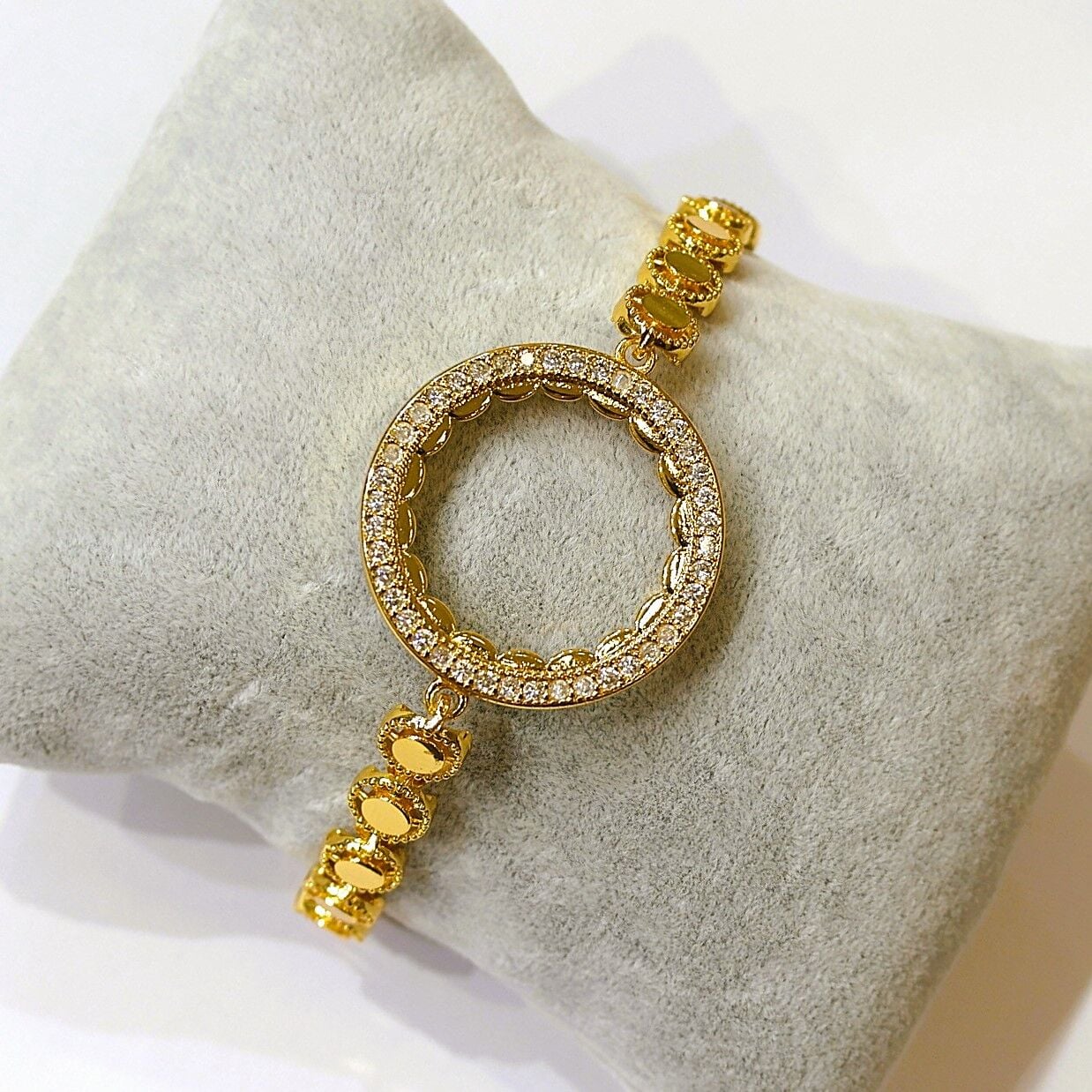 Altın Kaplama Yarım Altın Takılan Bileklik AB228