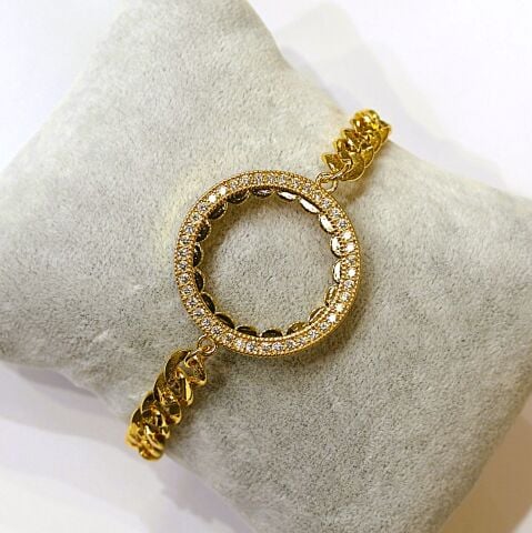 Altın Kaplama Yarım Altın Takılan Bileklik AB229