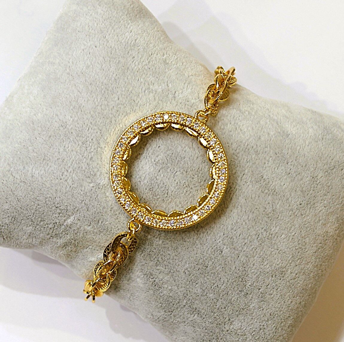 Altın Kaplama Yarım Altın Takılan Bileklik AB230