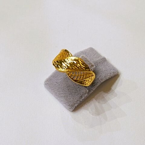 İmitasyon Altın Kaplama Kelepçe Bilezik+Yüzük AB232