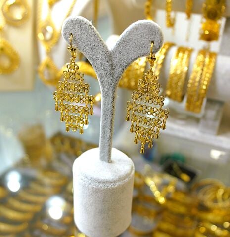 İmitasyon Altın Kaplama Küpe AB240