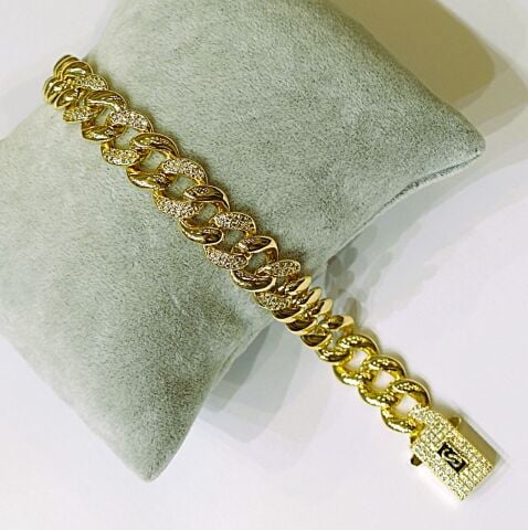 14K Altın Rengi Gurmet Bileklik TBL615