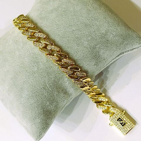 14K Altın Rengi Gurmet Bileklik TBL616