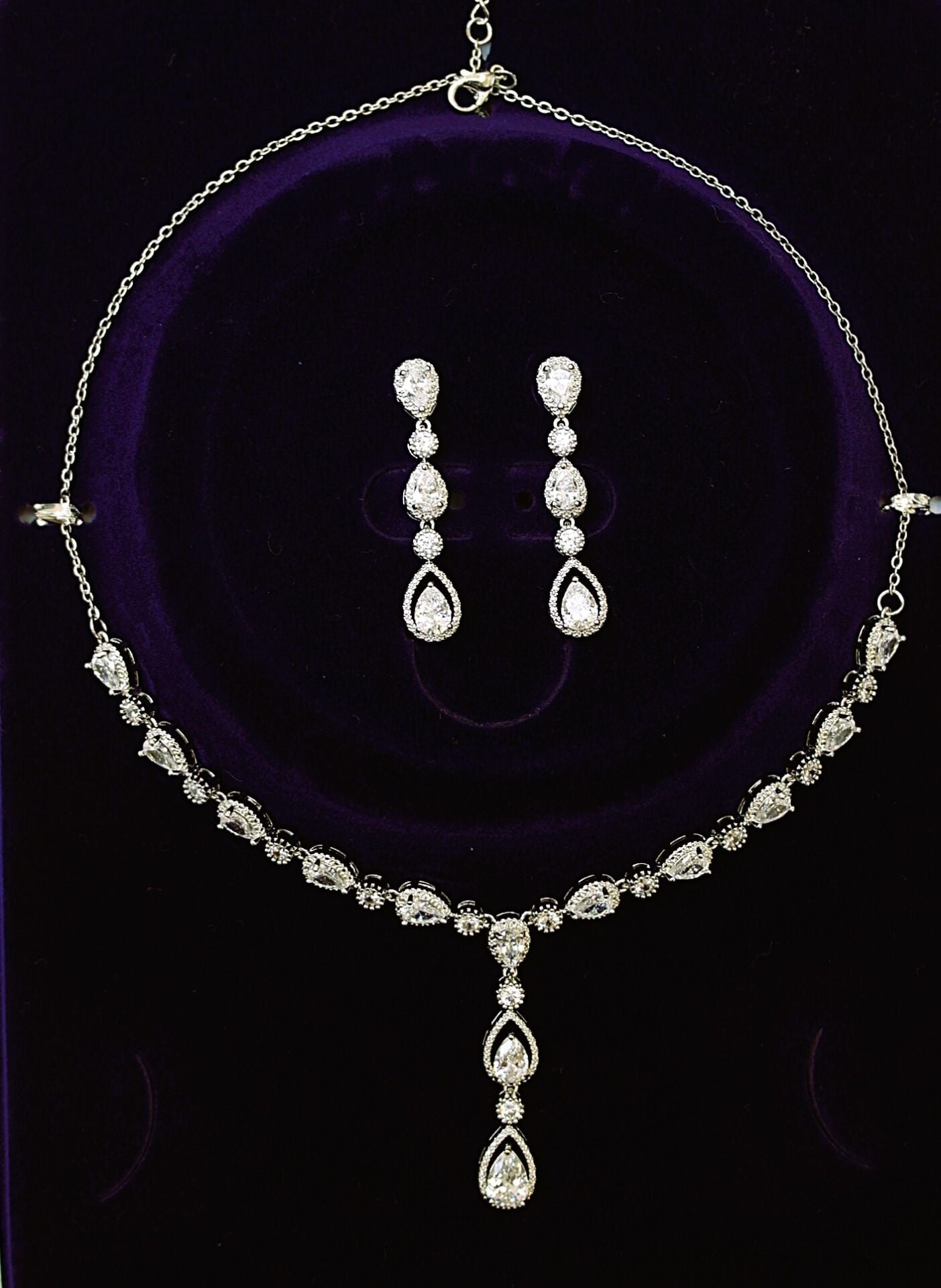 Pırlanta Model Zirkon Taşlı Set ZS02