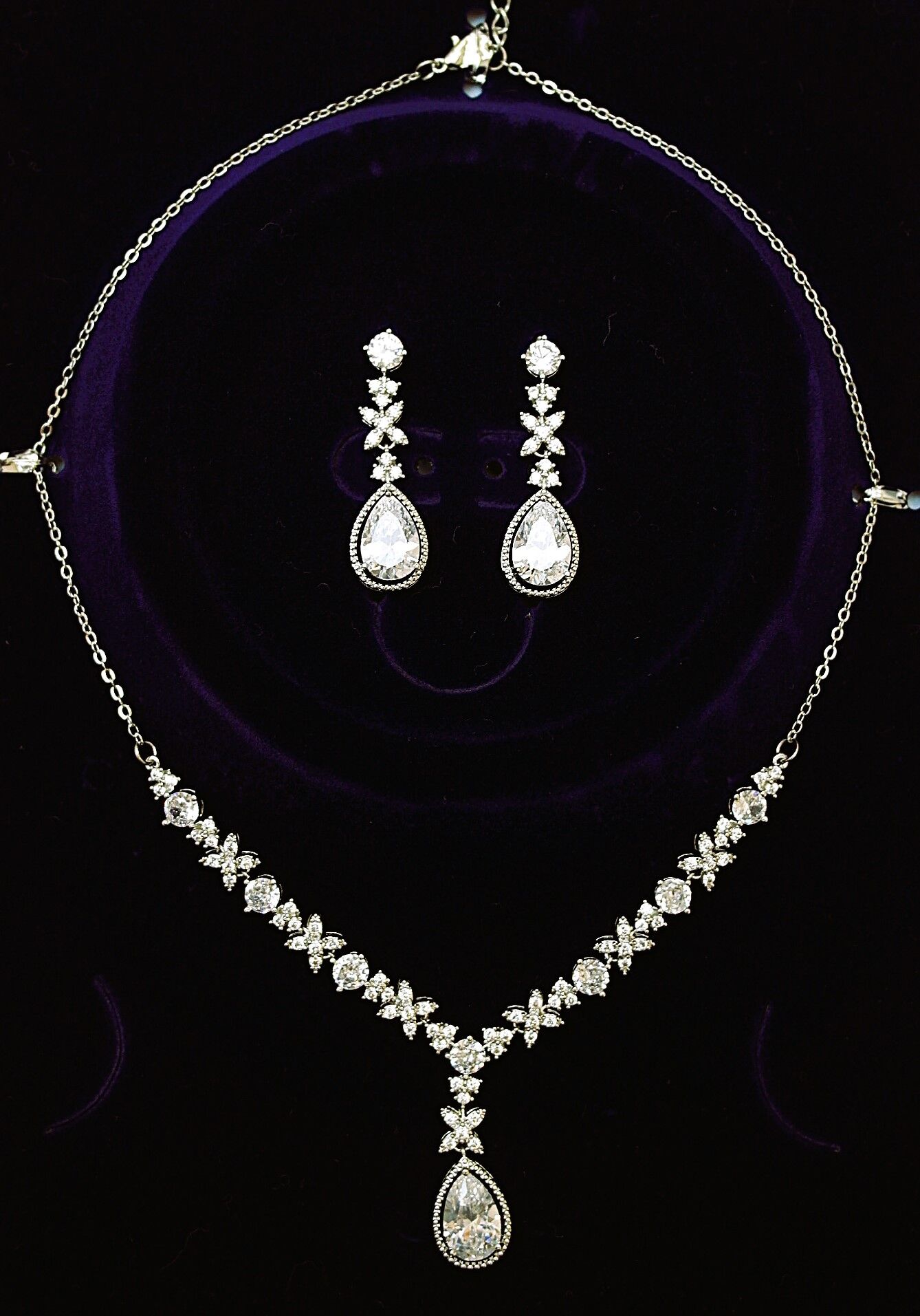 Pırlanta Model Zirkon Taşlı Set ZS03