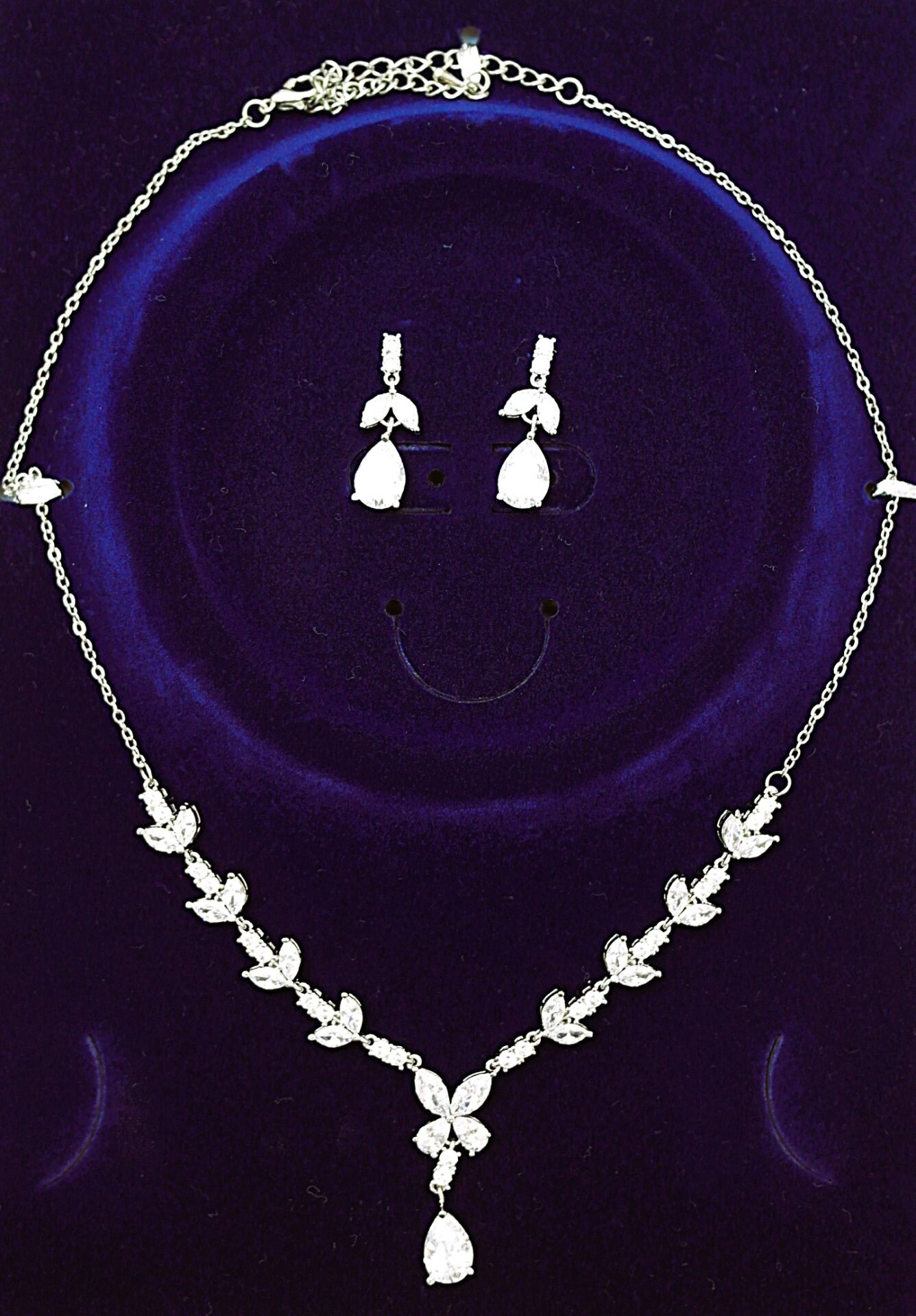 Pırlanta Model Zirkon Taşlı Set ZS04