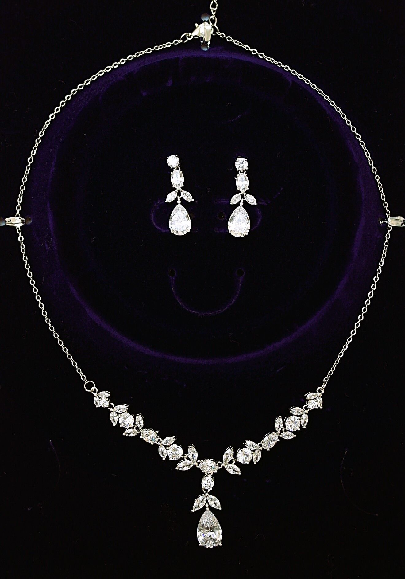 Pırlanta Model Zirkon Taşlı Set ZS05