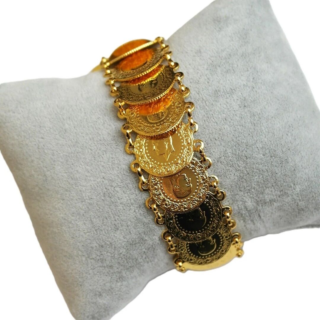 İmitasyon Altın Kaplama Çeyrekli Bileklik AB179