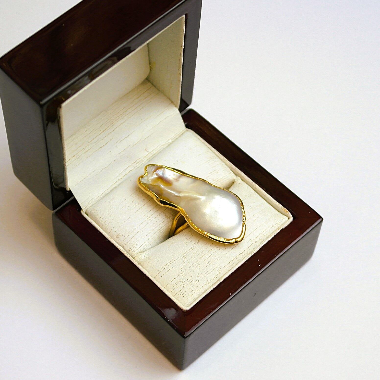 Doğal Barok İnci Yüzük DT38