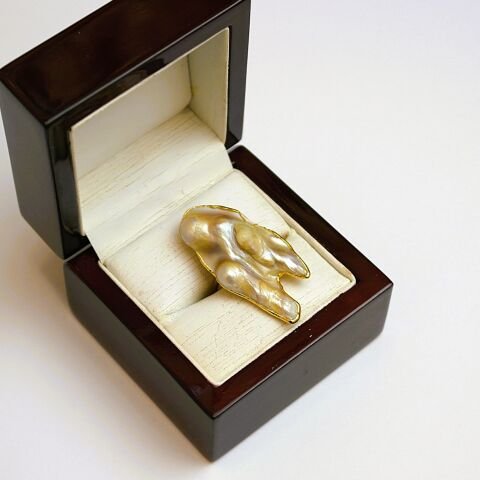 Doğal Barok İnci Yüzük DT40