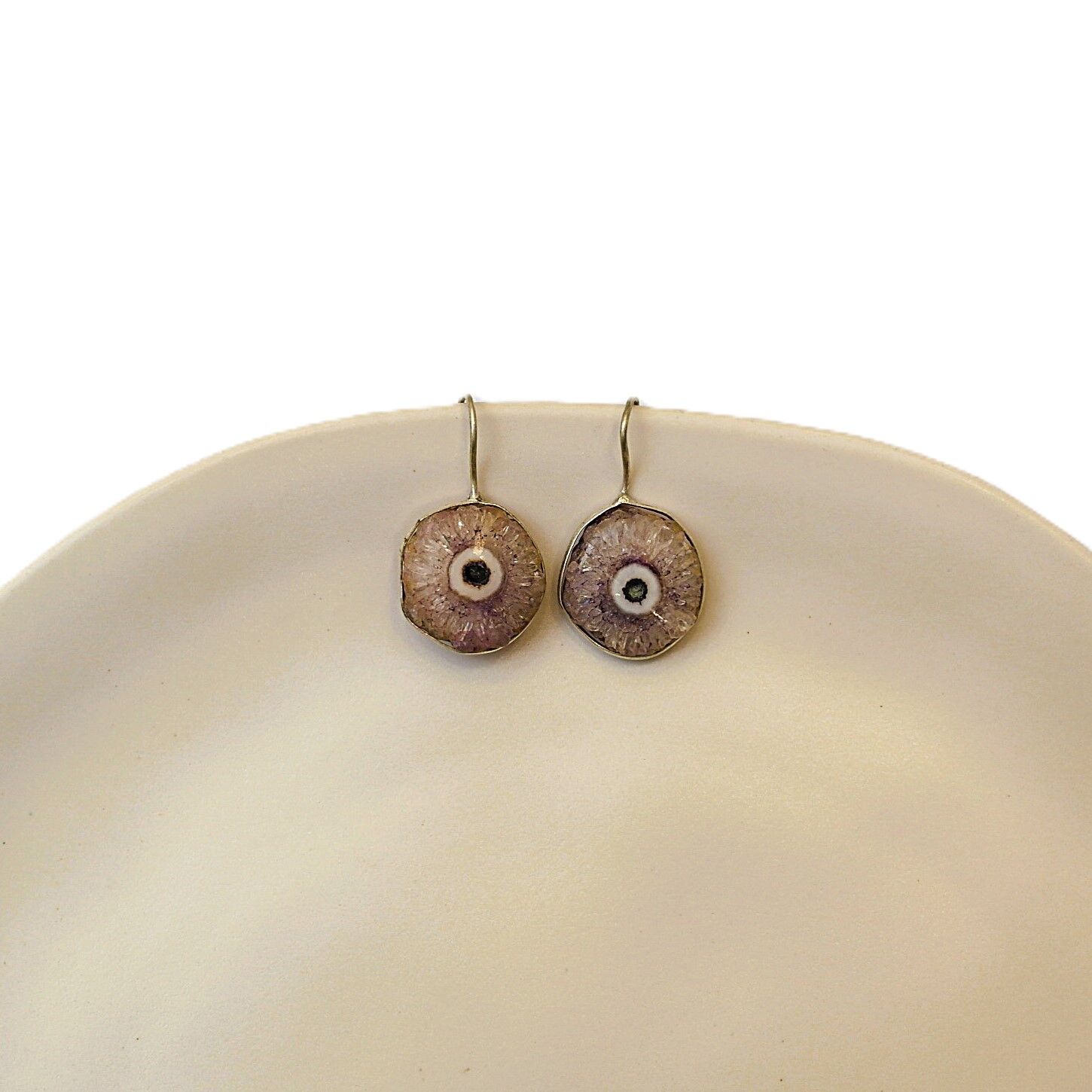 Doğal Taş Akik Gümüş Küpe GK14