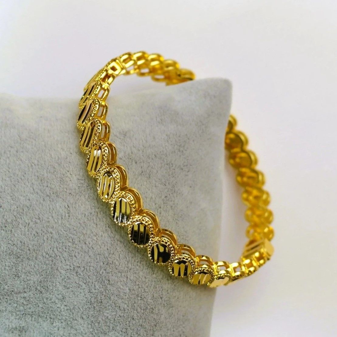 İmitasyon Altın Kaplama Kelepçe Bilezik AB74