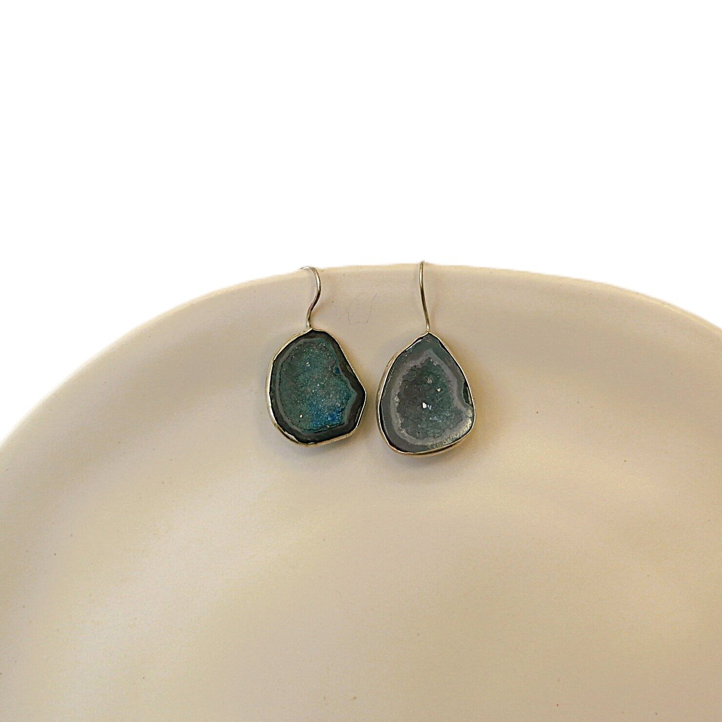 Doğal Taş Akik Gümüş Küpe GK18