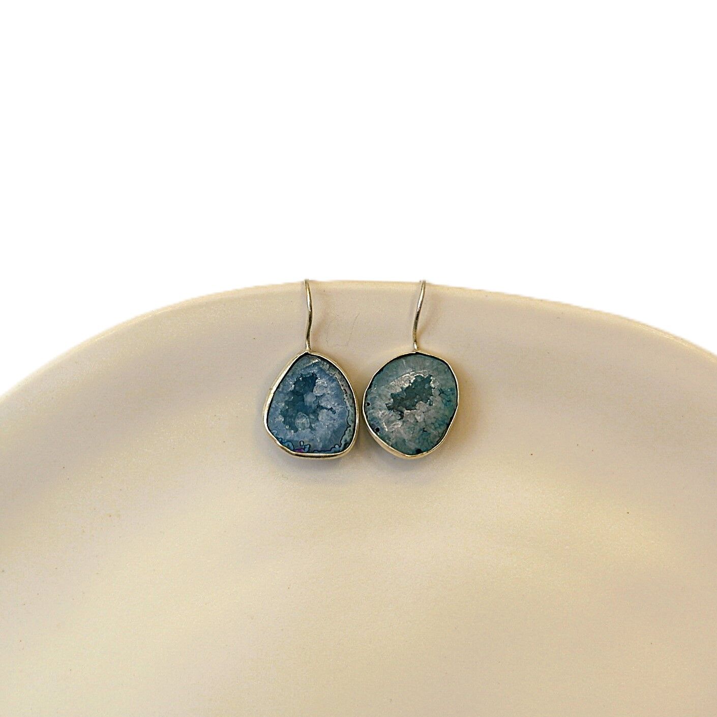 Doğal Taş Akik Gümüş Küpe GK22