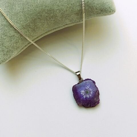 Doğal Taş (Hindistan Akik) Gümüş Kolye GK28