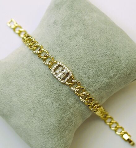 14 Ayar Altın Renginde Bileklik TBL338