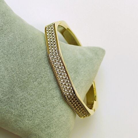 Vip Zirkon Taşlı Altın Kaplama Bileklik TBL553