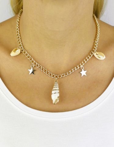 Deniz Kabuğu Zincir Kolye TK52