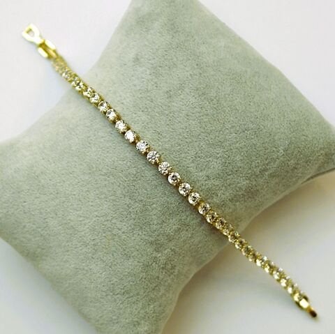 14K Altın Rengi Xuping Suyolu Bileklik TBL560