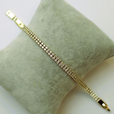 14K Altın Rengi Xuping Suyolu Bileklik TBL561