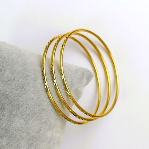 İmitasyon Altın Kaplama Üçlü Ajda Bilezik AB76