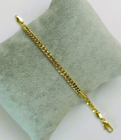 14 Ayar Altın Renginde Zincir Bileklik TBL342