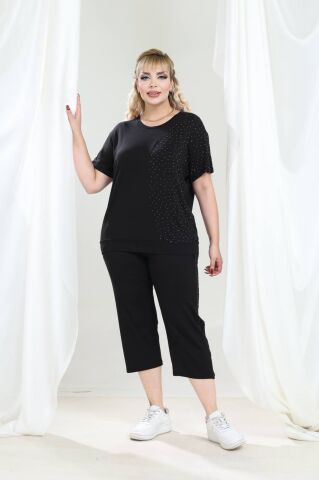 Büyük Beden İkili Takım-Siyah PT01