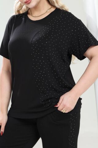 Büyük Beden İkili Takım-Siyah PT01