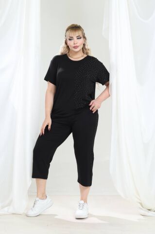 Büyük Beden İkili Takım-Siyah PT01