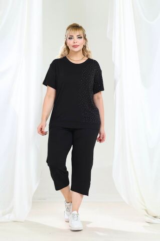 Büyük Beden İkili Takım-Siyah PT01