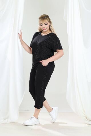 Büyük Beden İkili Takım-Siyah PT01