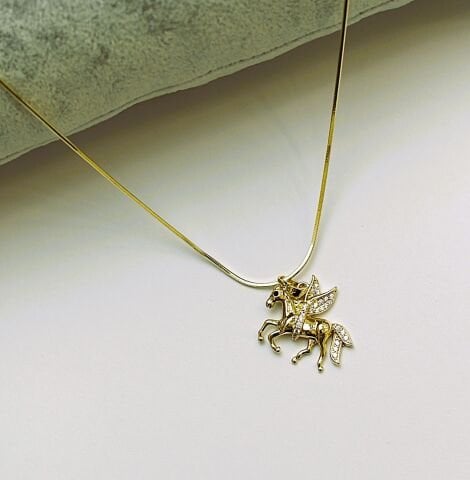 14K Rengi Xuping Pegasus Kolye TK341