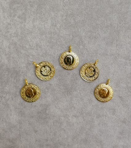 Altın Kaplama Çeyrek Altın 5 Adet ZİY05