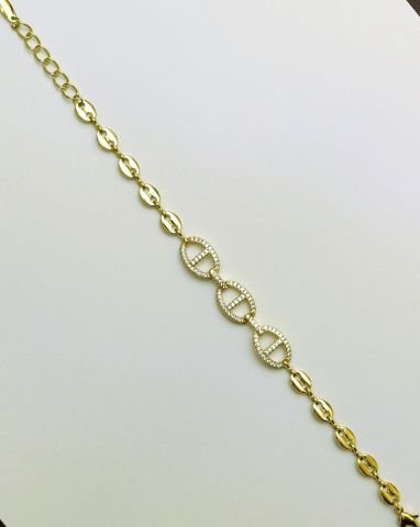 14 Ayar Altın Rengi Bileklik TBL375