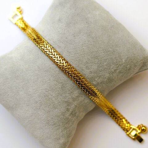 Altın Kaplama Balıksırtı Bileklik AB191