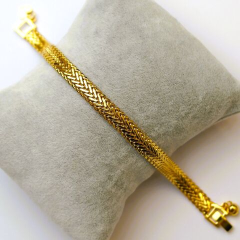 Altın Kaplama Balıksırtı Bileklik AB191