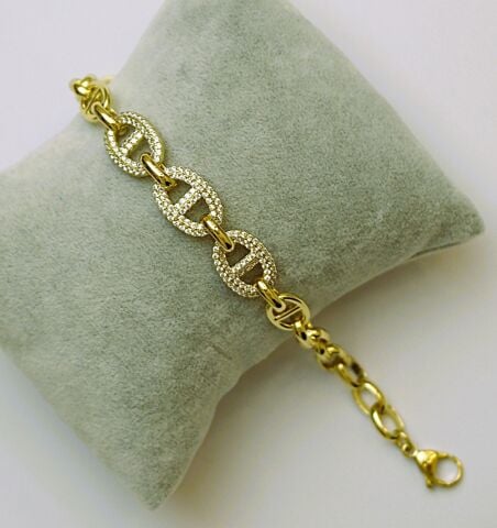 14 Ayar Altın Rengi Bileklik TBL385