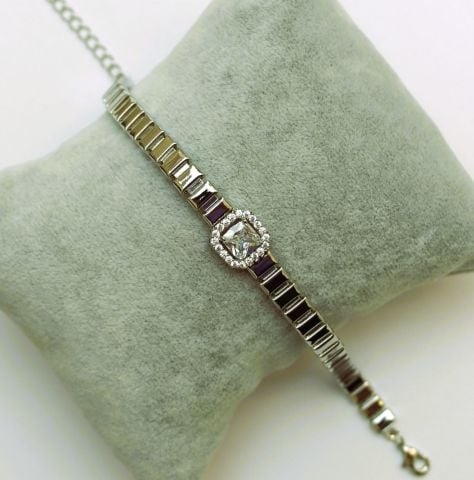 Gümüş Rengi Xuping Bileklik TBL397