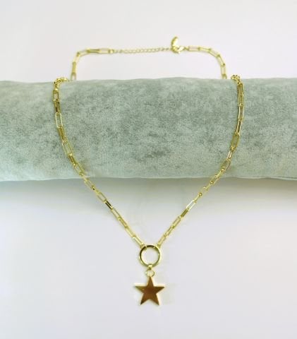 14 Ayar Altın Renginde Xuping Kolye TK181