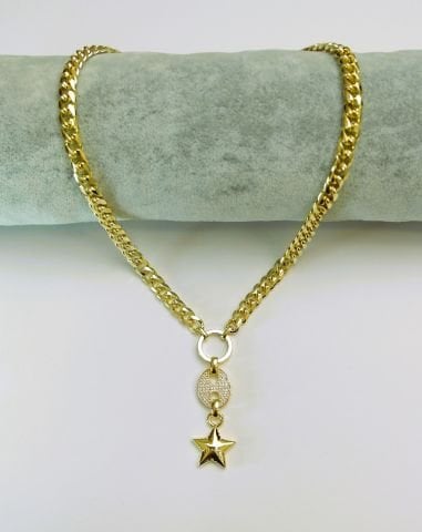 14 Ayar Altın Renginde Kolye TK188