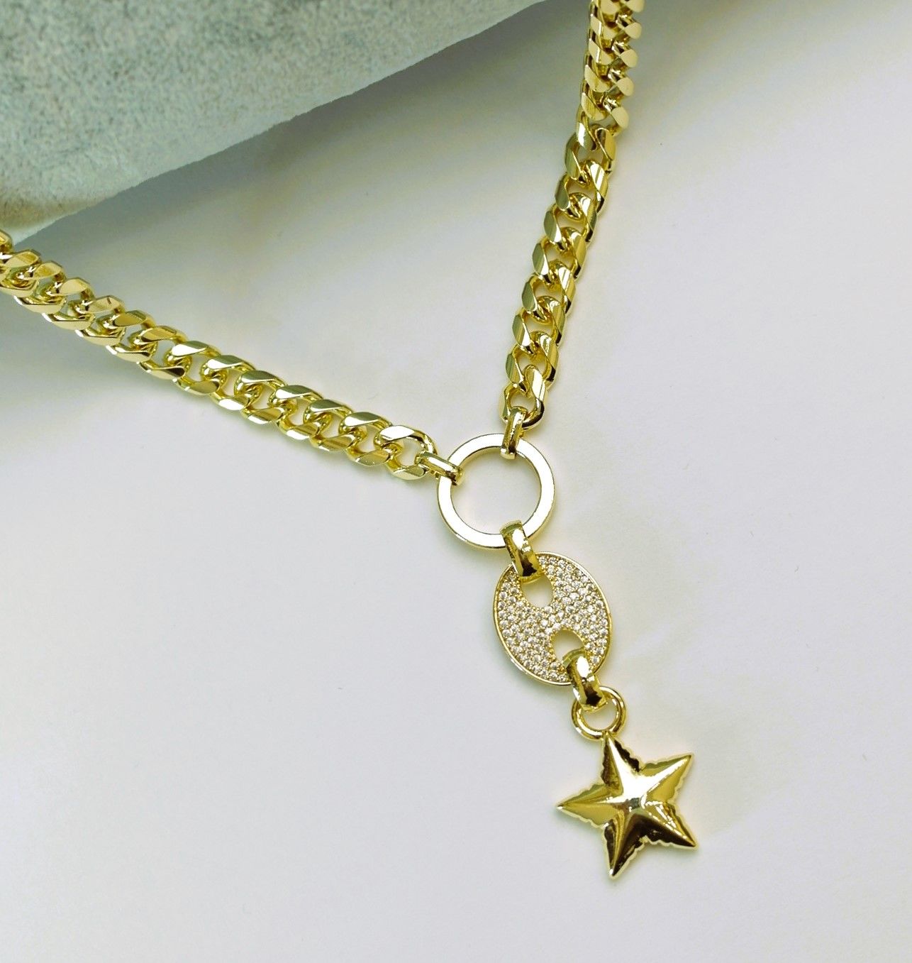 14 Ayar Altın Renginde Kolye TK188