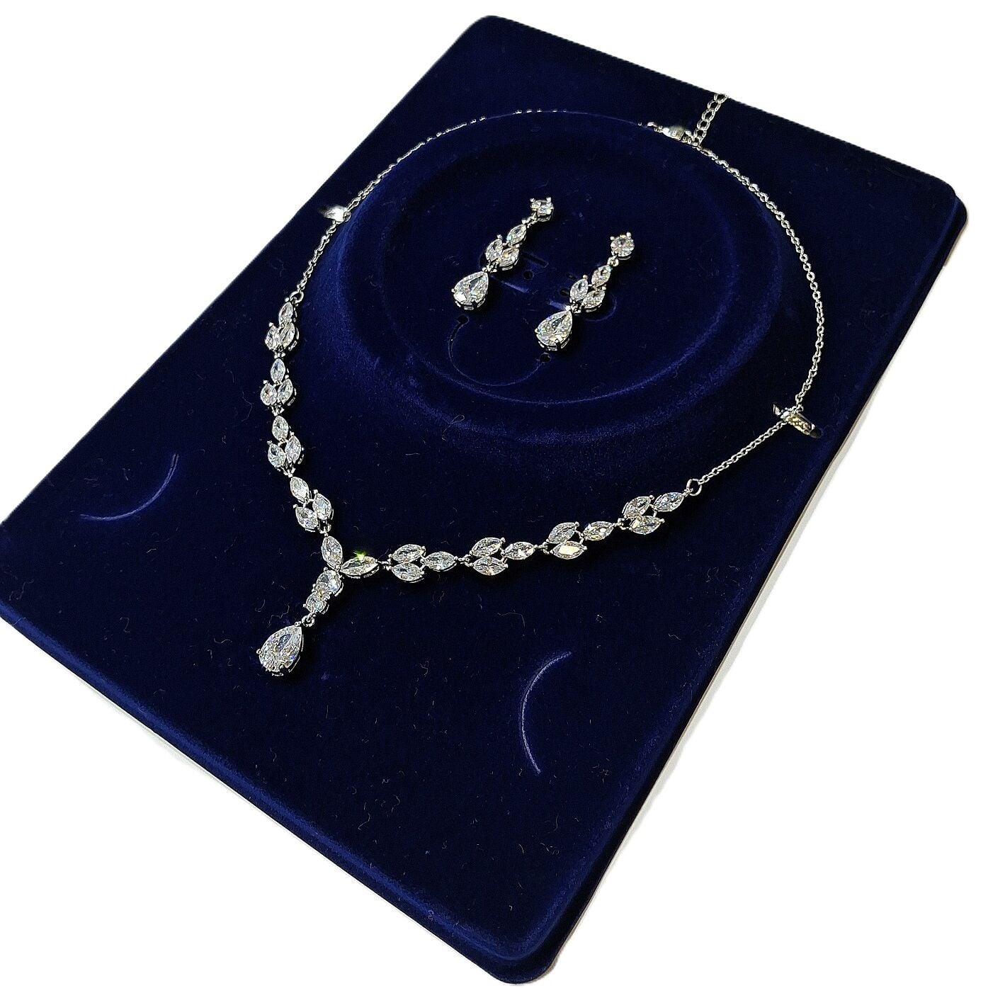 Pırlanta Model Zirkon Taşlı Set ZS05