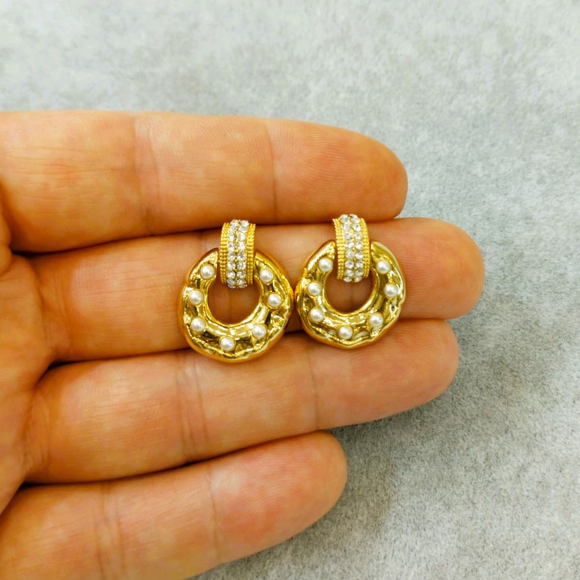 14 Ayar Altın Rengi Küpe ÇK120