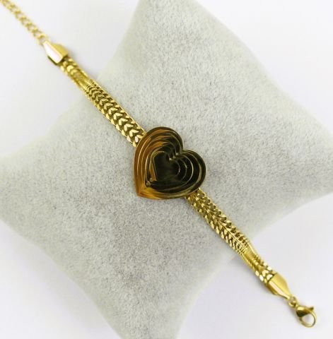 Kalp Çelik Bileklik TBL96