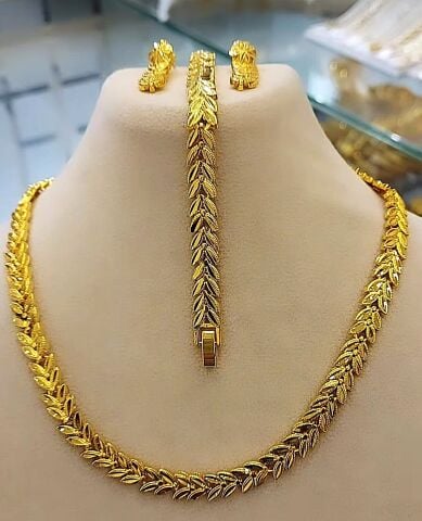 22 Ayar Altın Kaplama Set AB241