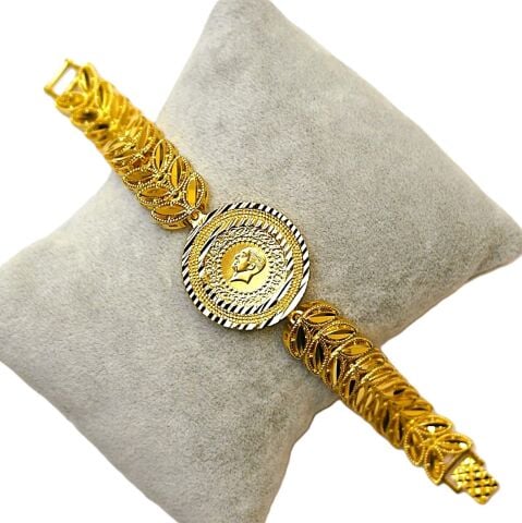 İmitasyon Altın Kaplama Çeyrek Altınlı Bileklik AB203