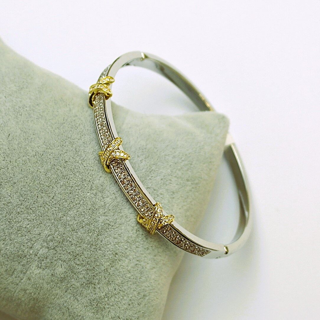 Vip Zirkon Taşlı Altın Kaplama Bileklik TBL585