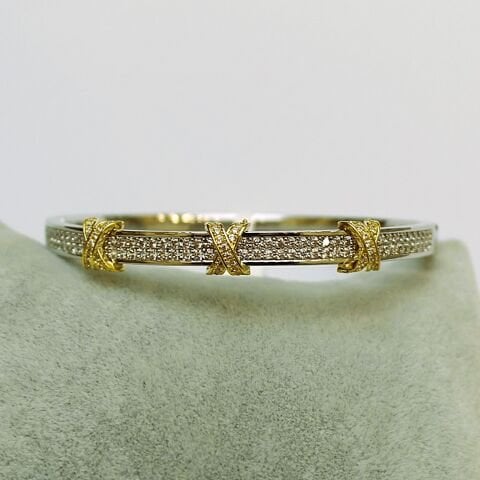 Vip Zirkon Taşlı Altın Kaplama Bileklik TBL585