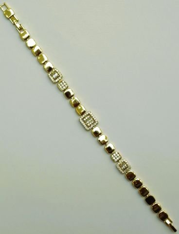 14 Ayar Altın Rengi Taşlı Bileklik TBL432